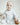 Bobbi Balloon Bomulds Sæt Cotton Set Soft Blue and White Striped