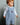 Bobbi Balloon Dungarees med Soldaterbroderi Dungarees Blue and White Herringbone